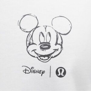 New DISNEY X LULULEMON COTTON JERSEY T-SHIRT White Size Large